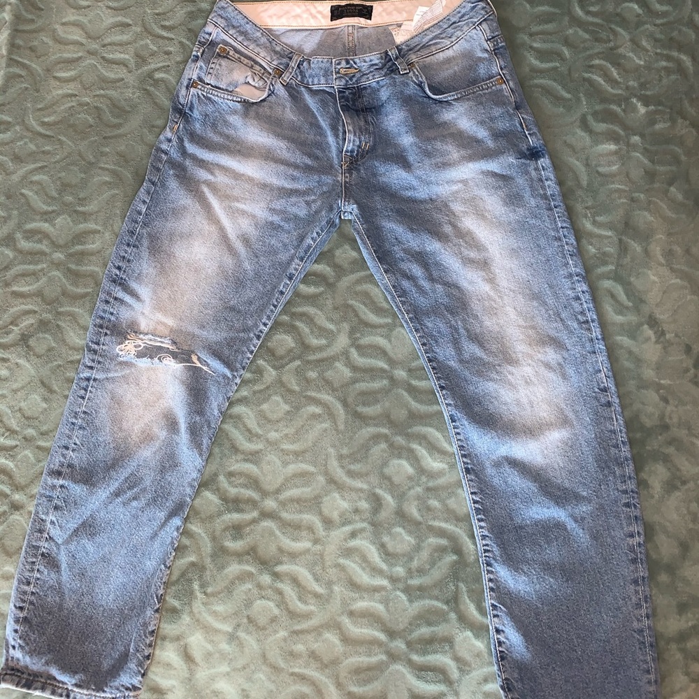 Denim boyfriend jeans